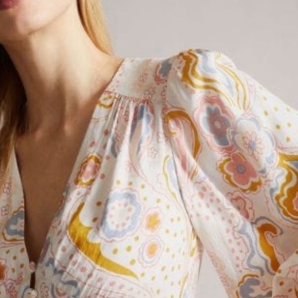 Ted Baker Thelia Exaggerated Sleeve Mini Dress - Picture 5 of 13